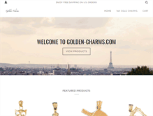 Tablet Screenshot of golden-charms.com